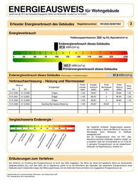 Energieausweis Ausschnitt
