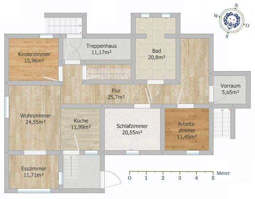 Grundriss Erdgeschoss Haupthaus