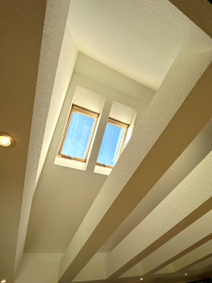 offene Decke + Dachfenster 