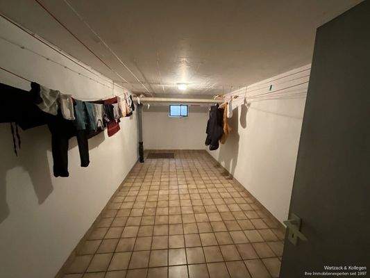 Trockenraum im Keller