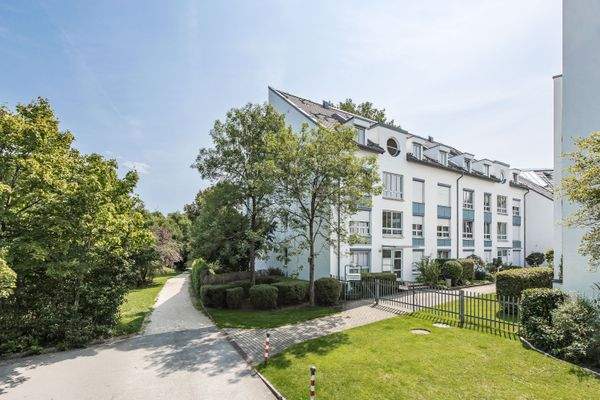 Blick auf die Wohnanlage