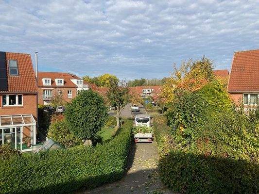 Blick zu den Gästestellplätzen