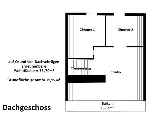 Dachgeschoss Grundriss