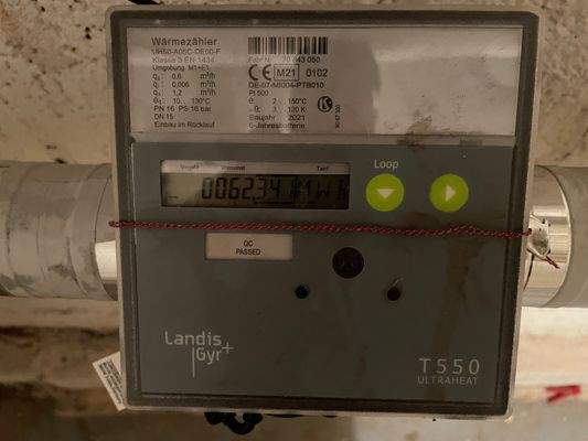 Messarmatur für die Fernwärme 