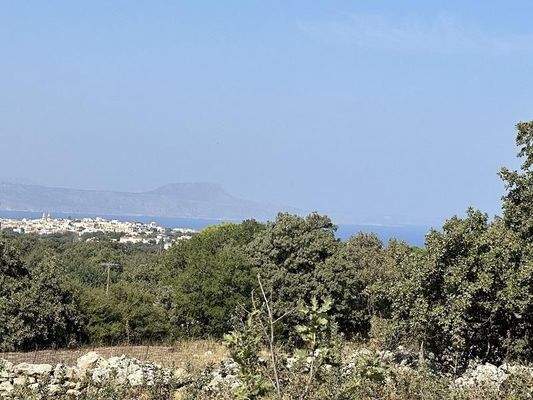 Kreta, Gallos: Erstklassiges Grundstück mit Meerblick zu verkaufen