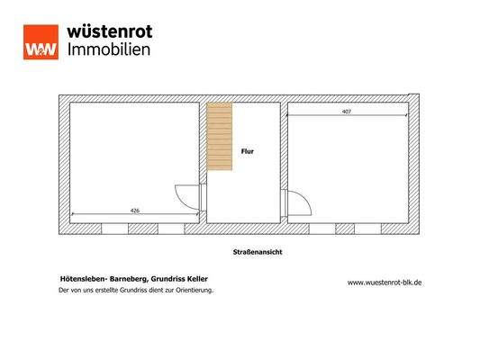 Hötensleben- Barneberg, Grundriss Keller