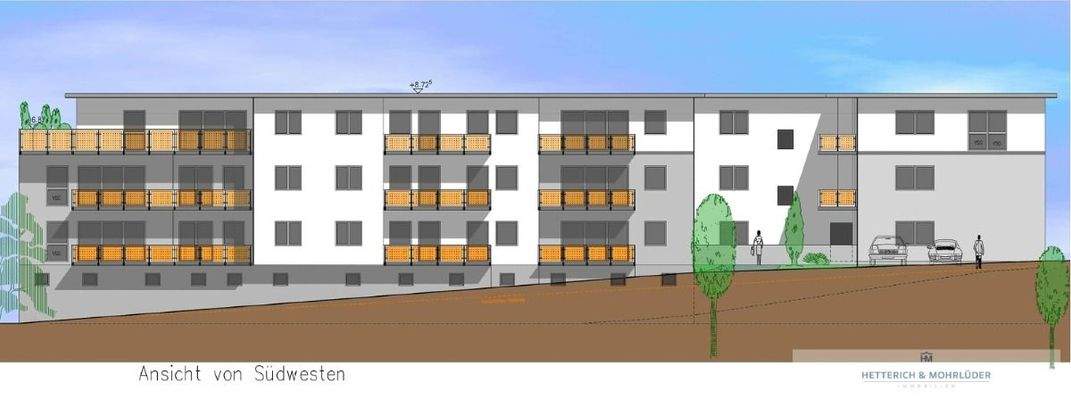 Bauplanung_Ansicht Südwesten