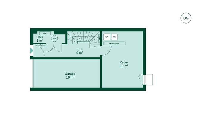 Reihenhaus Grundriss UG