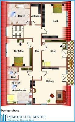 Grundriss Dachgeschoss Bestand