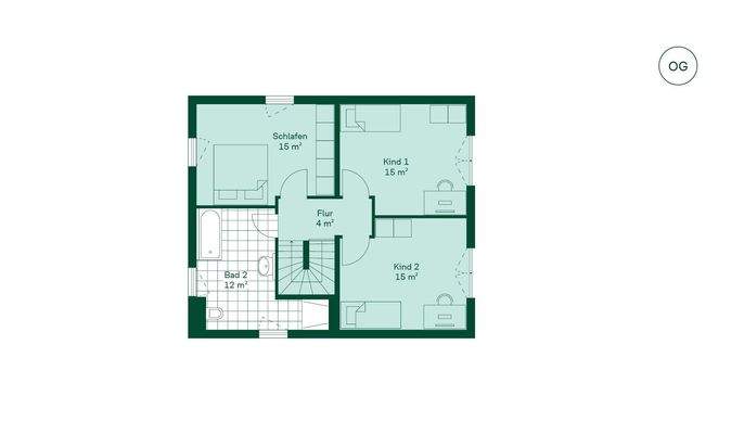 Einfamilienhaus Grundriss OG