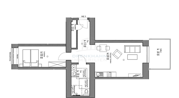 Grundriss WE3 Dr.Külz Straße
