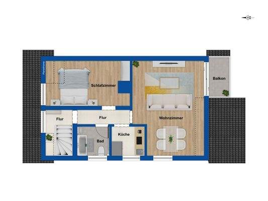 Grundriss Dachgeschoss