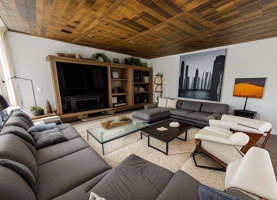 Wohnzimmer im EG-gestaged