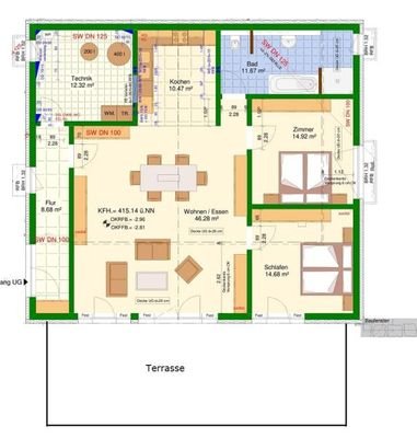 Grundriss Gartengeschoss