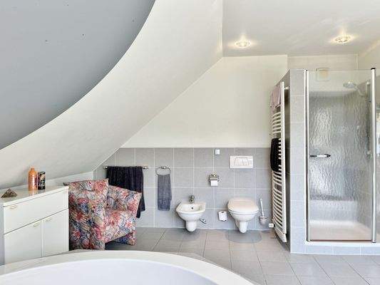 Dusche Toilette und BD