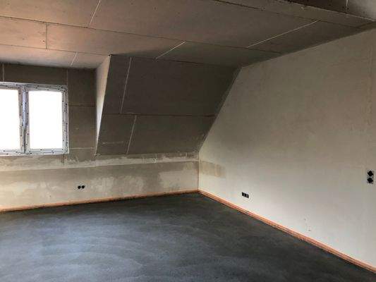 Wohnzimmer mit Gaube