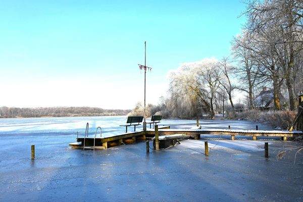 Einfelder Dorfbucht im Winter