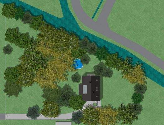 Visualisierter Lageplan Bestand