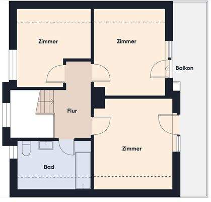 Grundrissplan ohne Maßstab OG