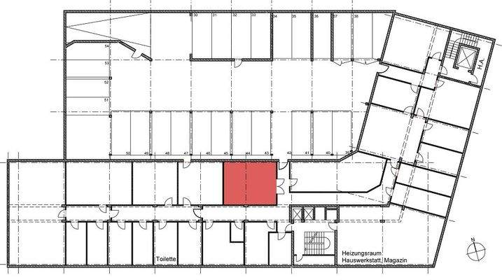 Lage der Fläche im Haus