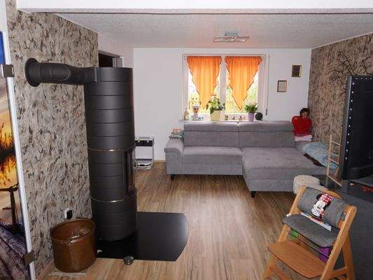 Wohnbereich mit Kaminofen