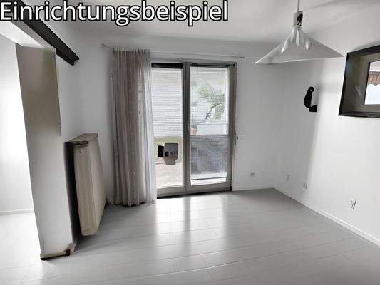 Einfamilienhaus, Wohn-Esszimmer, Homestaging mit KI
