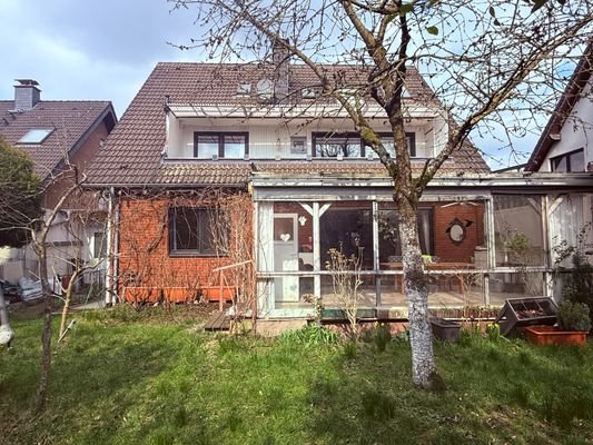 Rückansicht des Hauses
