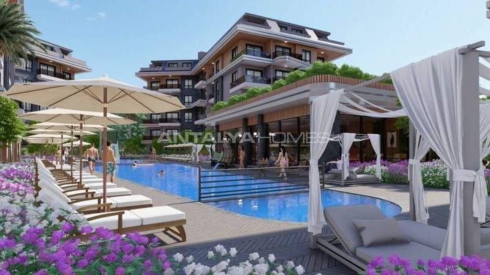 Chic Apartments Intertwined the Nature in Alanya Oba
