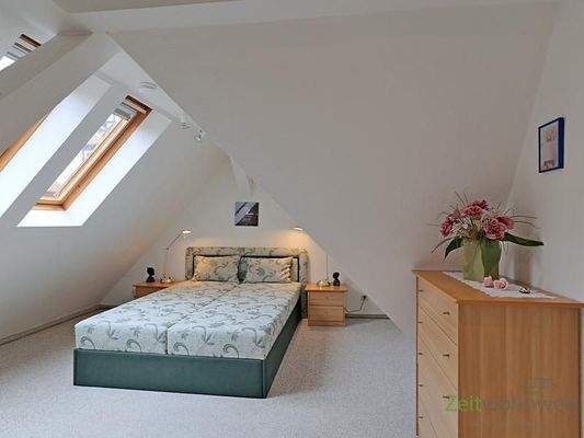 Blick in den Schlafbereich