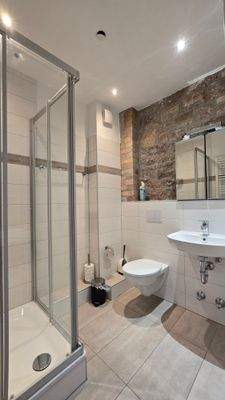 Duschbad 2 Zimmer Apartment im DG