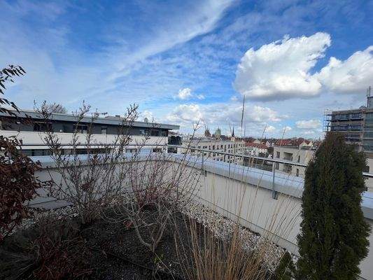 Dachterrasse mit Blick zum Dom