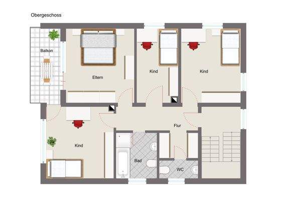 Grundriss Obergeschoss