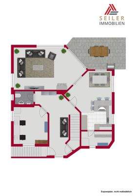 Erdgeschoss mit Terrasse