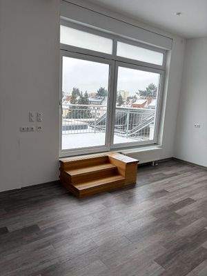 Wohnzimmer mit Dachterrasse