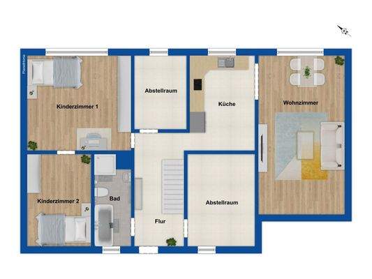 Grundriss Obergeschoss