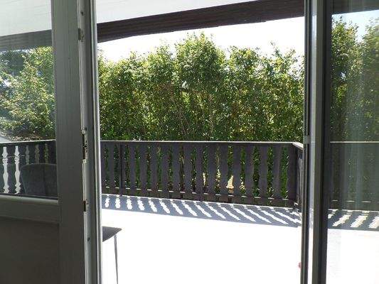 Blick vom Wohnzimmer 