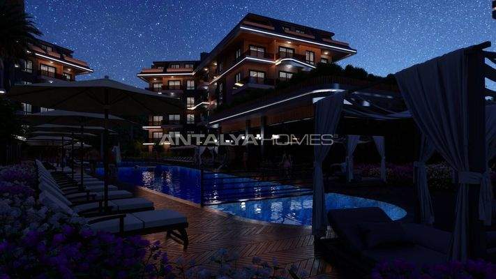 Chic Apartments Intertwined the Nature in Alanya Oba