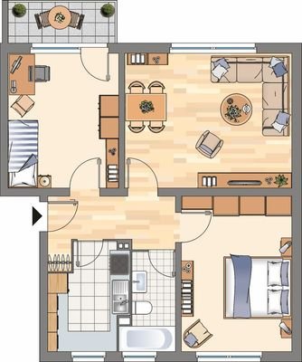 Marrensdamm 27-31 - x.OG rechts