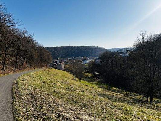 Ein besonderer Platz zum Leben... das herrliche Kirschental in Blickrichtung Gleisenau