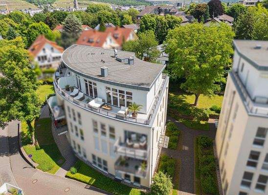 Aufsicht umlaufende Dachterasse