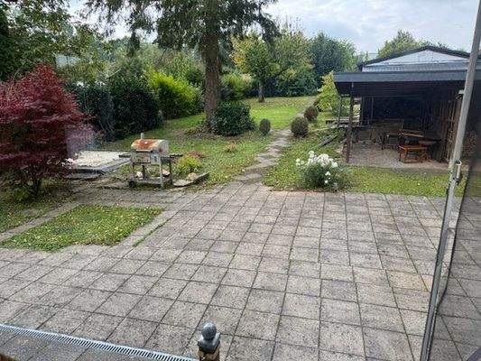 Blick vom Wohnzimmer