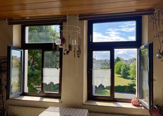 Ausblick aus Kinderzimmer.