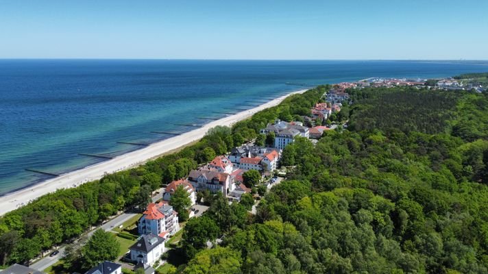 Luftbild Strand und Ostseeallee