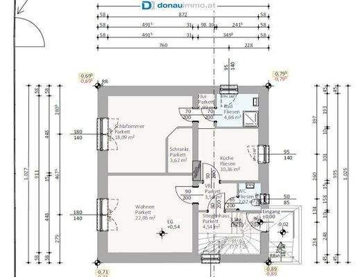 Wohnhaus in 3900 Schwarzenau, Plan EG