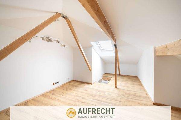 ausgebauter Teilbereich des Dachbodens