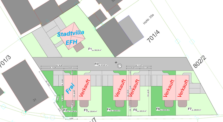Grundstück F1 für Stadtvilla Siena