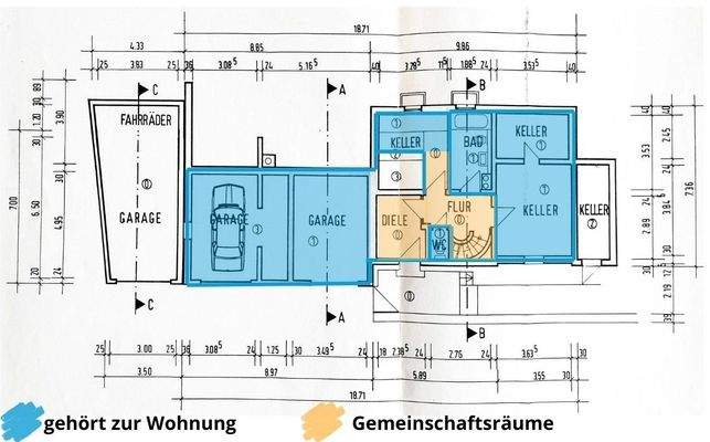 eingezeichneter Grundriss EG