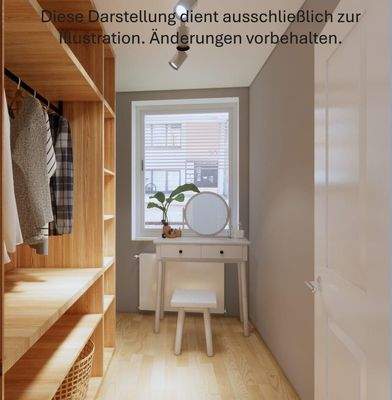 kleines Zimmer (z.B. Ankleide)
