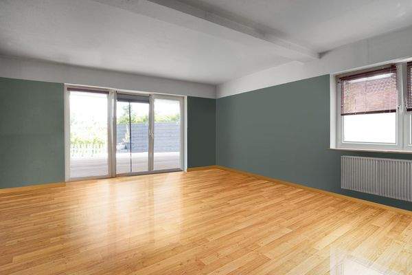 Wohnzimmer leer (Möbel per Visualisierung entfernt)