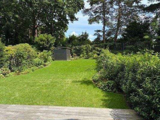 Sonniger Garten m. Gartenhaus